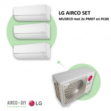 LG AIRCO set  MU3R19 met 2 x PM07 en...