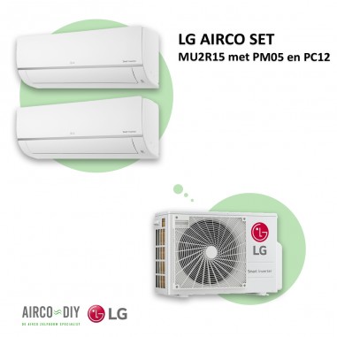 LG AIRCO set MU2R15 met PM05 en PC12