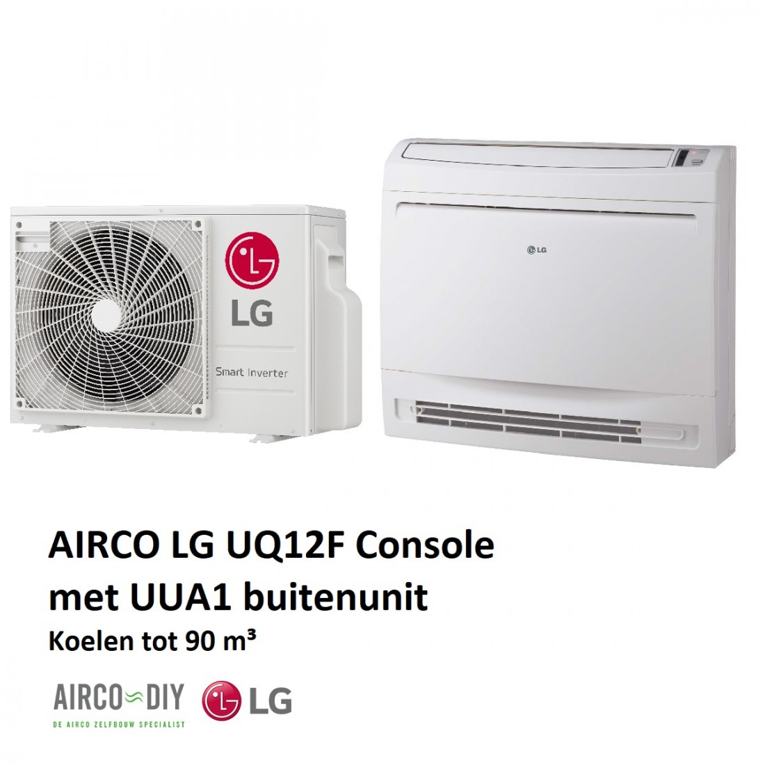 suspensie Reden Dialoog Airco LG UQ12 Single Split - 3,5KW koelen 4KW verwarmen, consolemodel