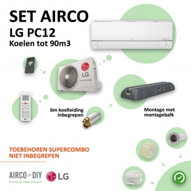 Set Airco LG PC12 WiFi Single Split...